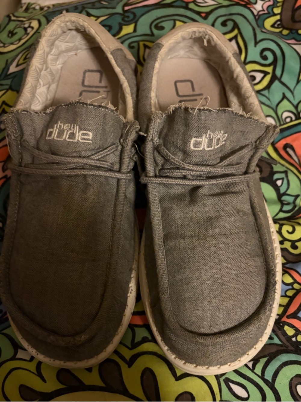 Hey Dude Gray Casual Slip-On Loafers